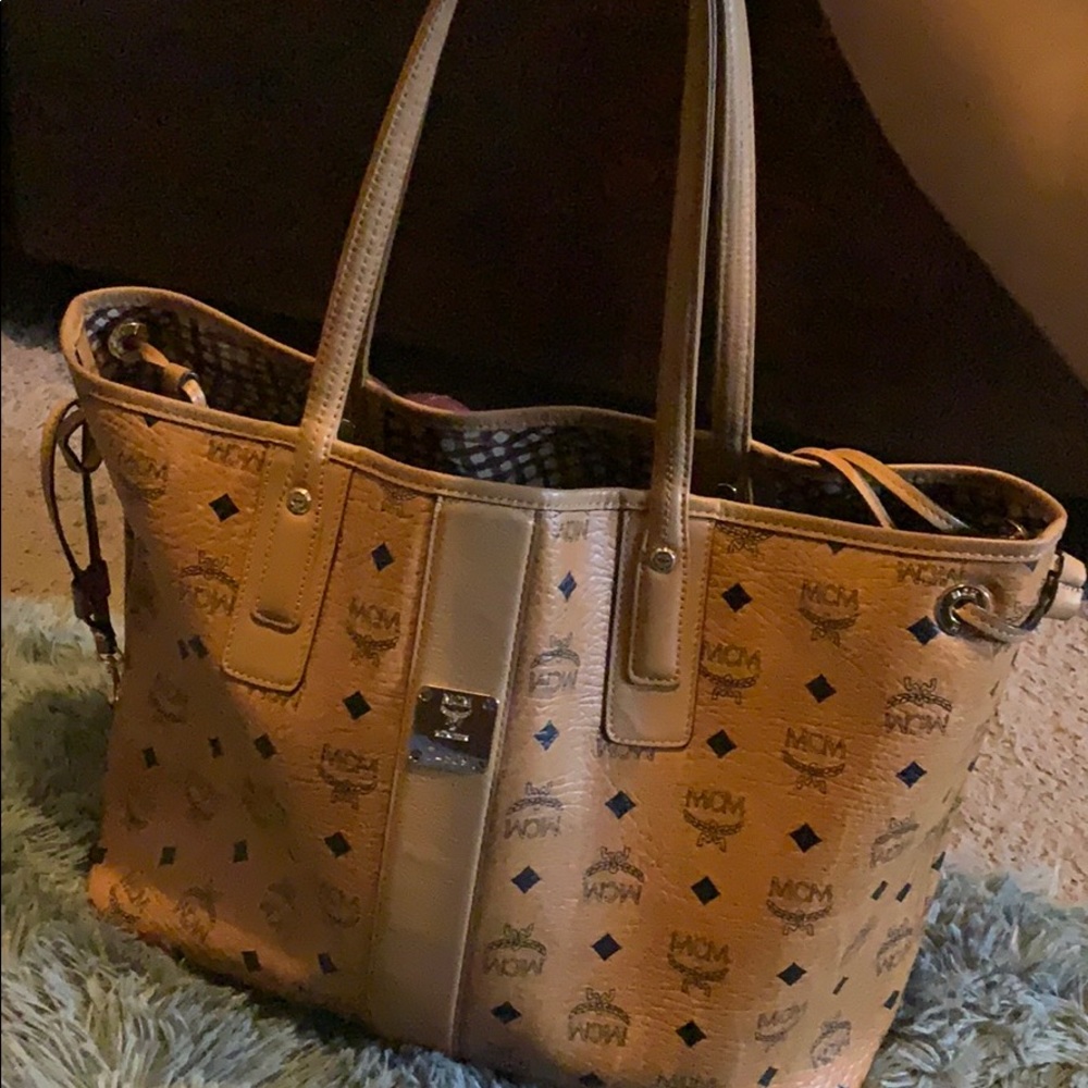 MCM Visetos medium shopper. Gently worn. No pouch